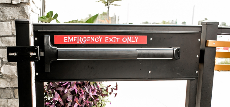 emergency push bar installation in Magalia